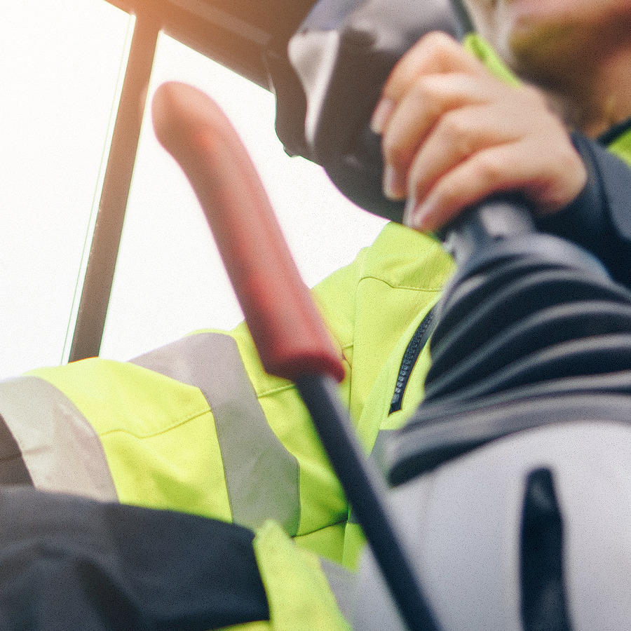 Conduite d’engins de chantier nordique